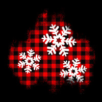 Christmas Snowflakes Patch Heavy Core Tee | Teevron