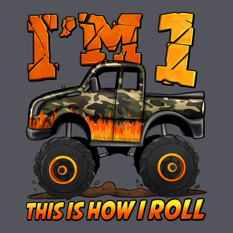 I'm One This Is How I Roll Monster Truck Birthday Vintage Hoodie by Jasminsmagicworld | Teevron