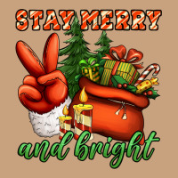 Stay Merry And Bright Peace Hand Vintage Tee | Teevron
