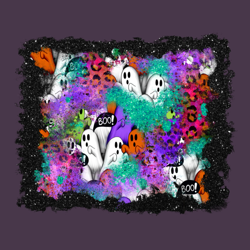 Halloween Ghost And Turquoise Glitter Background Heavyweight Hoodie by BundleAndBundleShop | Teevron