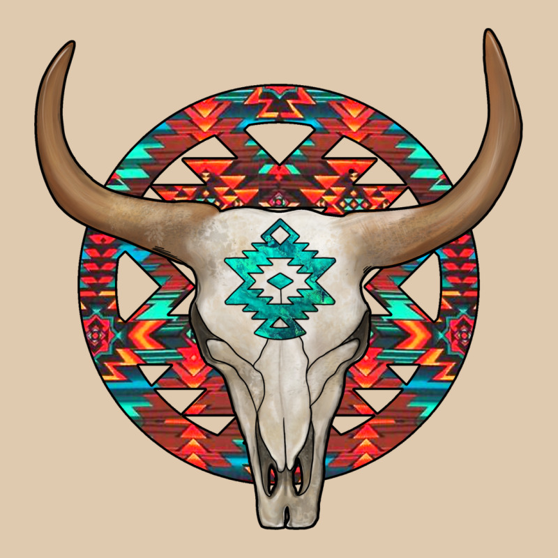 Turquoise Aztec Bullskull Classic Tee by JahusDesignShop | Teevron