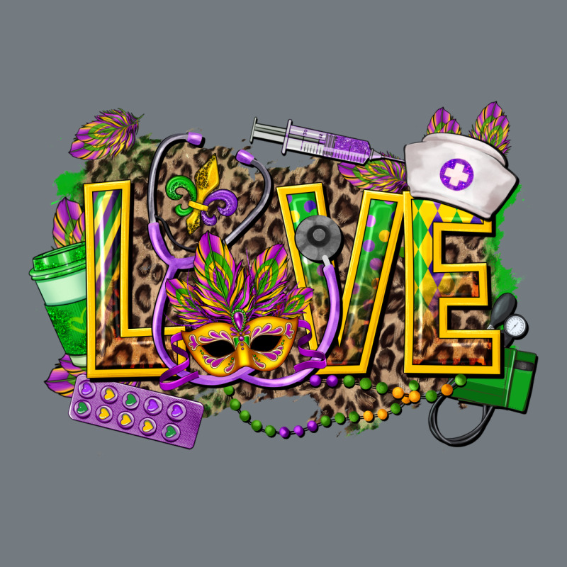 Mardi Gras Love Nurse Heavyweight Sweatshirt by CowGirlArtShop | Teevron