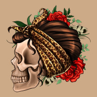 Leopard Bandana And Roses Skull Vintage Hoodie | Teevron