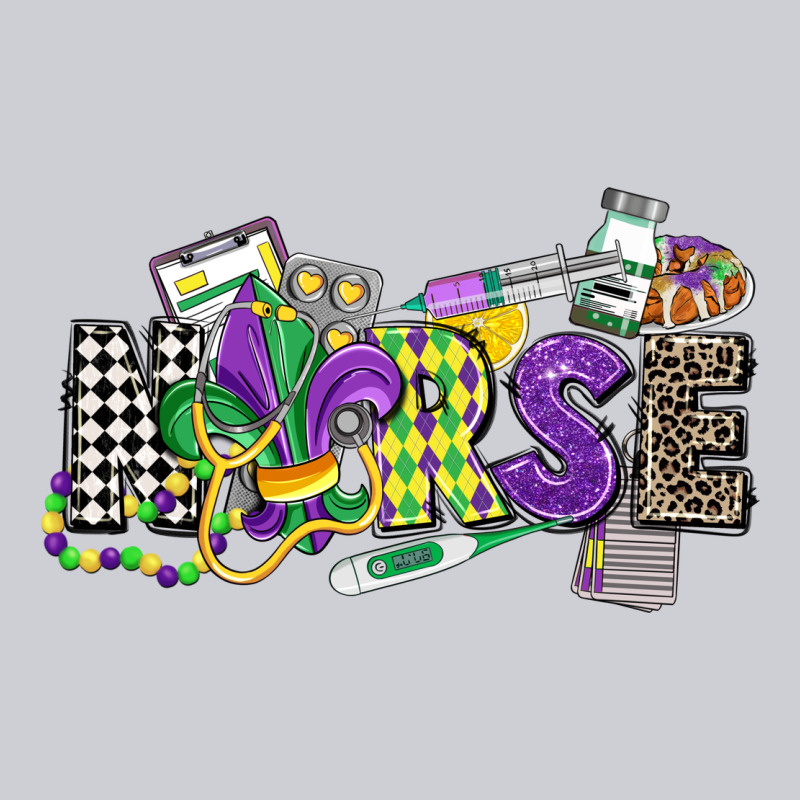 Nurse Mardi Gras Heavyweight Sweatshirt by CowGirlArtShop | Teevron