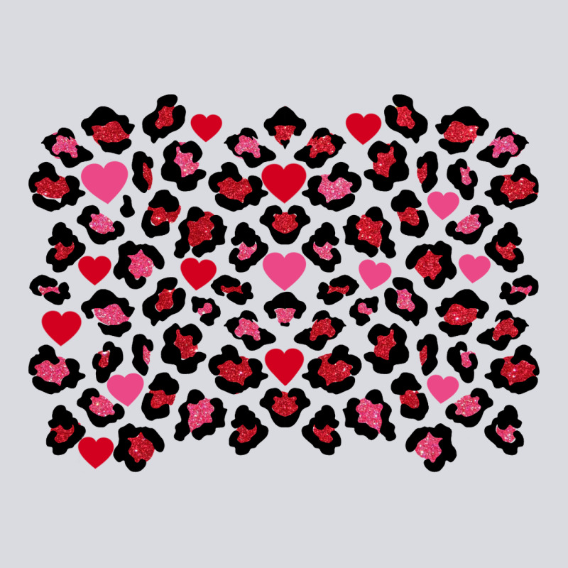 Valentine's Day Leopard And Heart Background Zipper Hoodie by FaDigitalArtStudio | Teevron