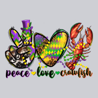 Peace Love Crawfish Mardi Gras Heavyweight Sweatshirt | Teevron