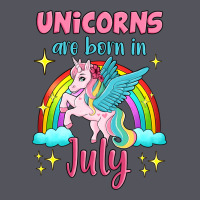 Unicorns Are Born In July Vintage Hoodie | Teevron