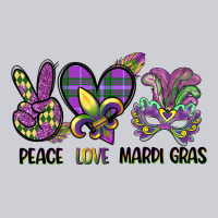Peace Love Mardi Gras Heavyweight Sweatshirt | Teevron
