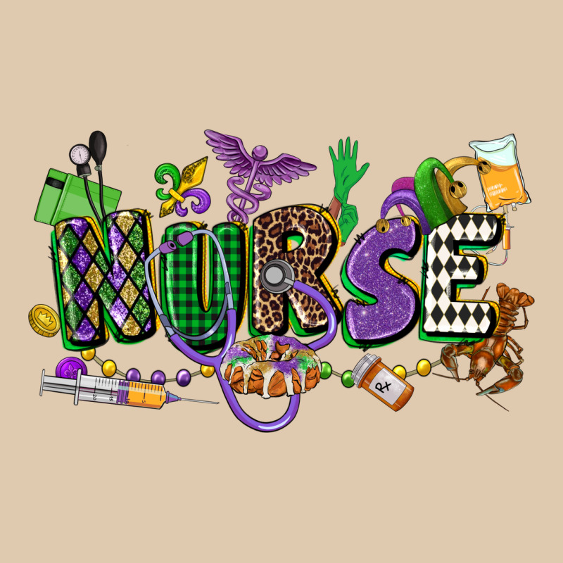 Nurse Mardi Gras Heavyweight Sweatshirt by CowGirlArtShop | Teevron