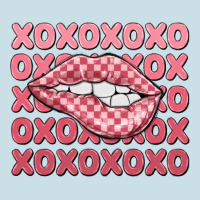 Xoxo Checker Lips Ladies Tee | Teevron