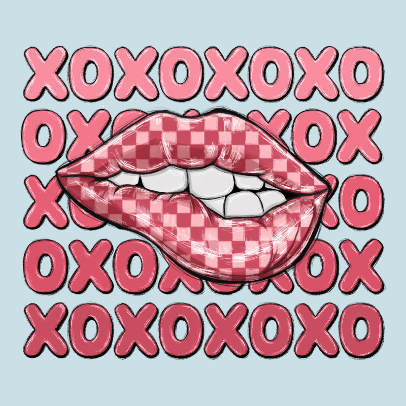 Xoxo Checker Lips Ladies Tee by MaliasSmallBusiness | Teevron