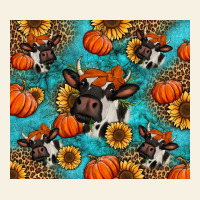 Autumn Pumpkins Holstein Cow Vintage Tee | Teevron