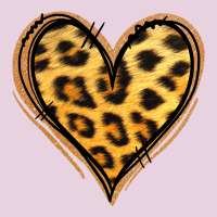 Gold Glitter Leopard Heart Ladies Tee | Teevron