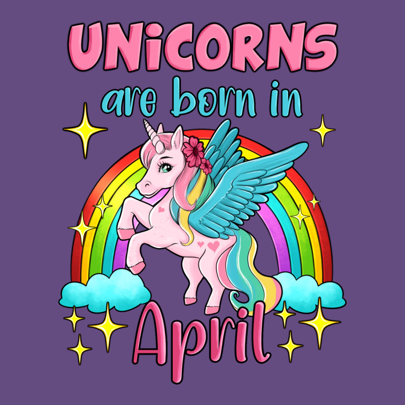 Unicorns Are Born In April Vintage Hoodie by Jasminsmagicworld | Teevron