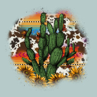 Cowhide Aztec Sunflowers Cactus Heavy Core Tee | Teevron