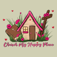Church Is My Happy Place Heavy Core Tee | Teevron