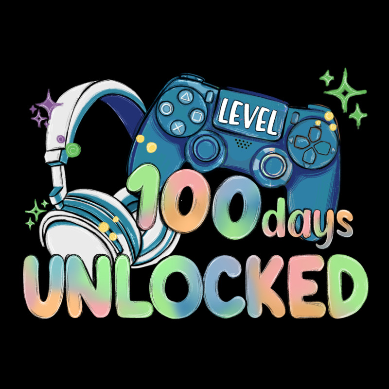 Level 100 Days Unlocked Heavy Core Tee by MaliasSmallBusiness | Teevron