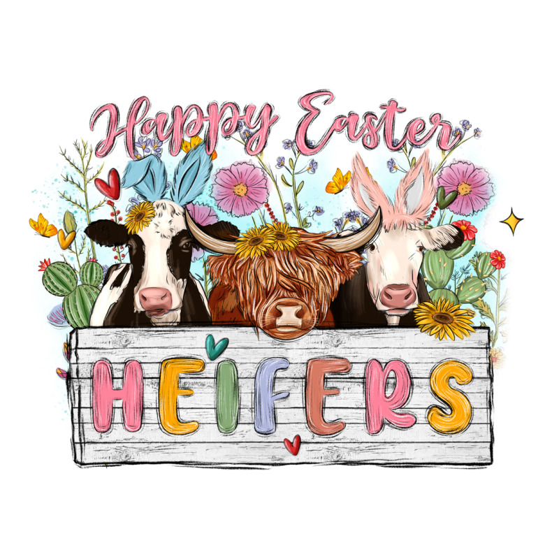 Happy Easter Heifers Premium Tee by MaliasSmallBusiness | Teevron
