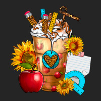 Teacher Cold Drink Frappe With Sunflowers Premium Hoodie | Teevron