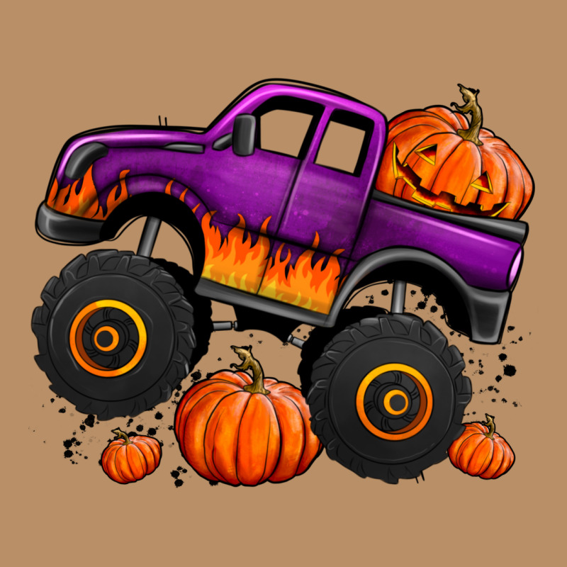 Halloween Jack O Lantern Monster Truck Vintage Hoodie by Jasminsmagicworld | Teevron