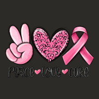 Peace Love Cure Breast Cancer Heavy Core Tee | Teevron