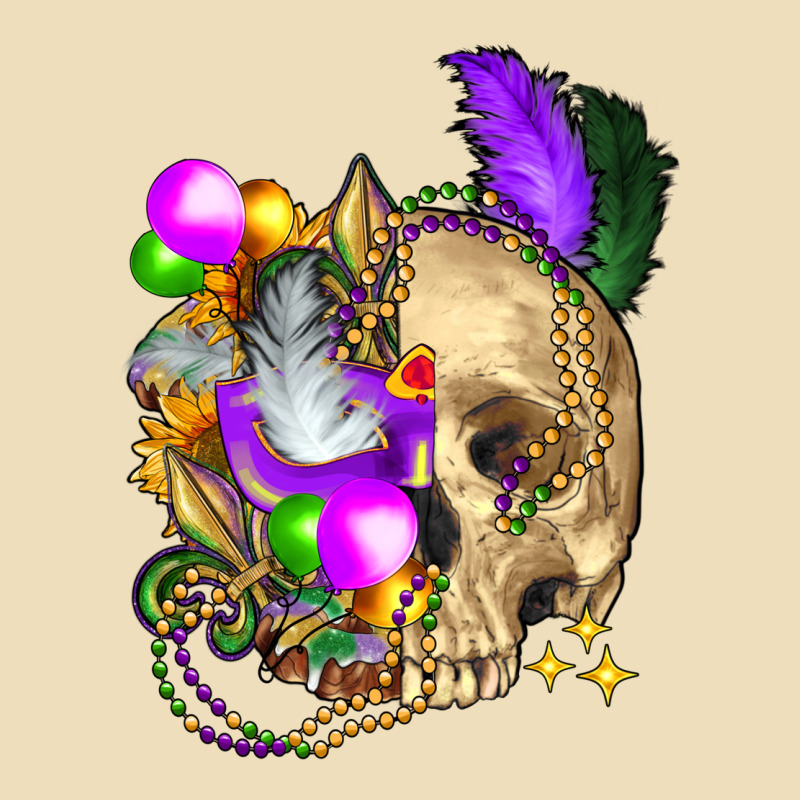 Mardi Gras Skull Premium Hoodie by FaDigitalArtStudio | Teevron