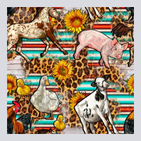 Western Leopard Farm Animals Seamless Pattern Zipper Hoodie | Teevron