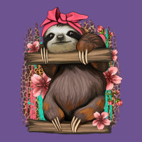 Cute Floral Baby Sloth Vintage Tee | Teevron