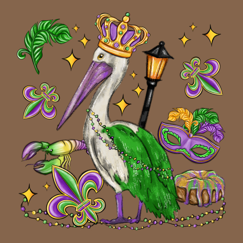 Mardi Gras Pelican Premium Tee by MaliasSmallBusiness | Teevron