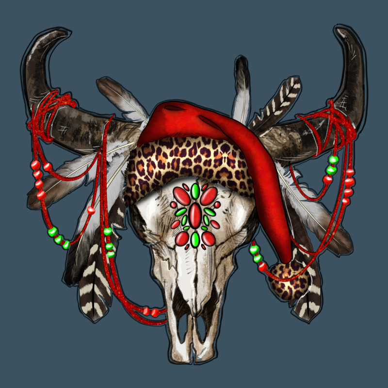 Western Christmas Bull Skull Urban Heavy Tee by RanaPortraitStore | Teevron