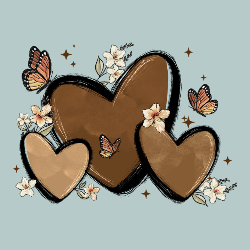 Melanin Hearts Heavy Core Tee by MaliasSmallBusiness | Teevron