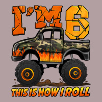 I'm Six This Is How I Roll Monster Truck Birthday Vintage Hoodie | Teevron
