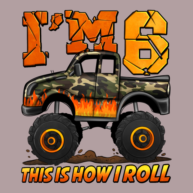 I'm Six This Is How I Roll Monster Truck Birthday Vintage Hoodie by Jasminsmagicworld | Teevron