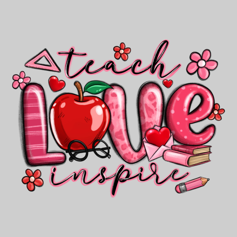Teach Love Inspire Valentines Day Premium Tee by MaliasSmallBusiness | Teevron