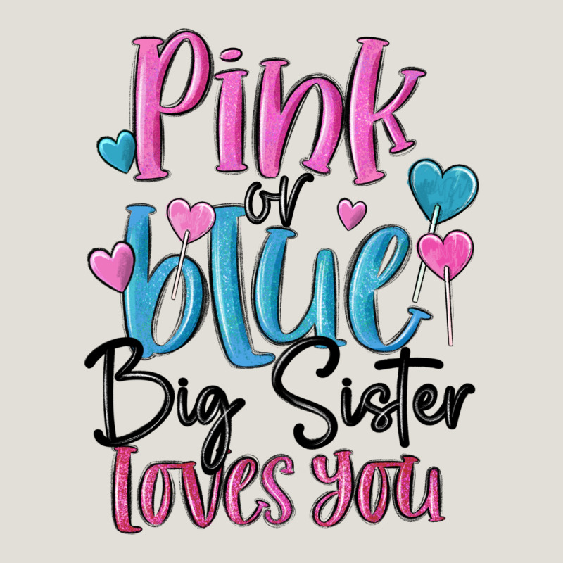 Pink Or Blue Big Sister Loves You Heavy Core Tee by MaliasSmallBusiness | Teevron