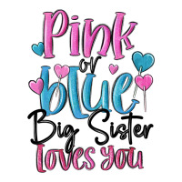 pink or blue big sister loves you | Teevron