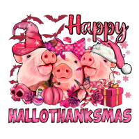 Happy Hallothanksmas Pigs pink | Teevron
