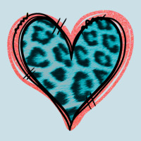 Blue Leopard Heart Ladies Tee | Teevron