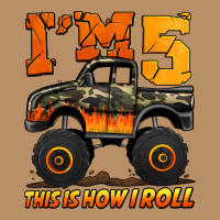I'm Five This Is How I Roll Monster Truck Birthday Vintage Hoodie | Teevron