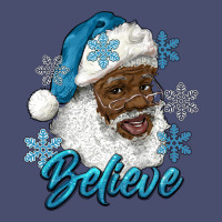 Winter Christmas African American Santa Believe Vintage Tee | Teevron