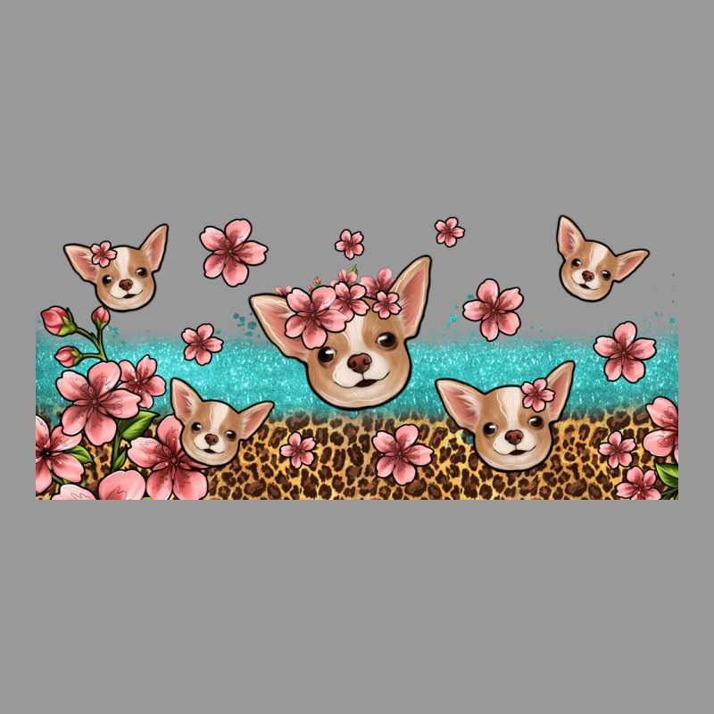 Floral Chihuahua Dogs Vintage Hoodie by Jasminsmagicworld | Teevron