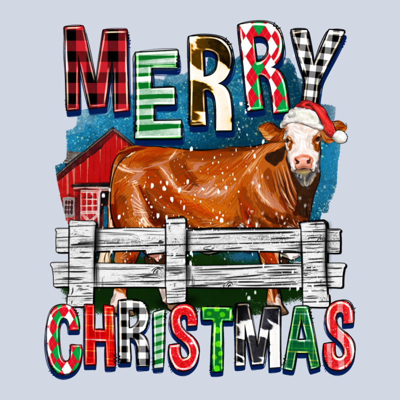 Merry Christmas Simmental Cow Premium Sweatshirt by FaDigitalArtStudio | Teevron