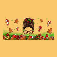 Christmas Mama Messy Bun Vintage Hoodie | Teevron