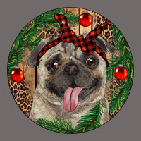 Christmas Pug With Leopard Urban Heavy Tee | Teevron