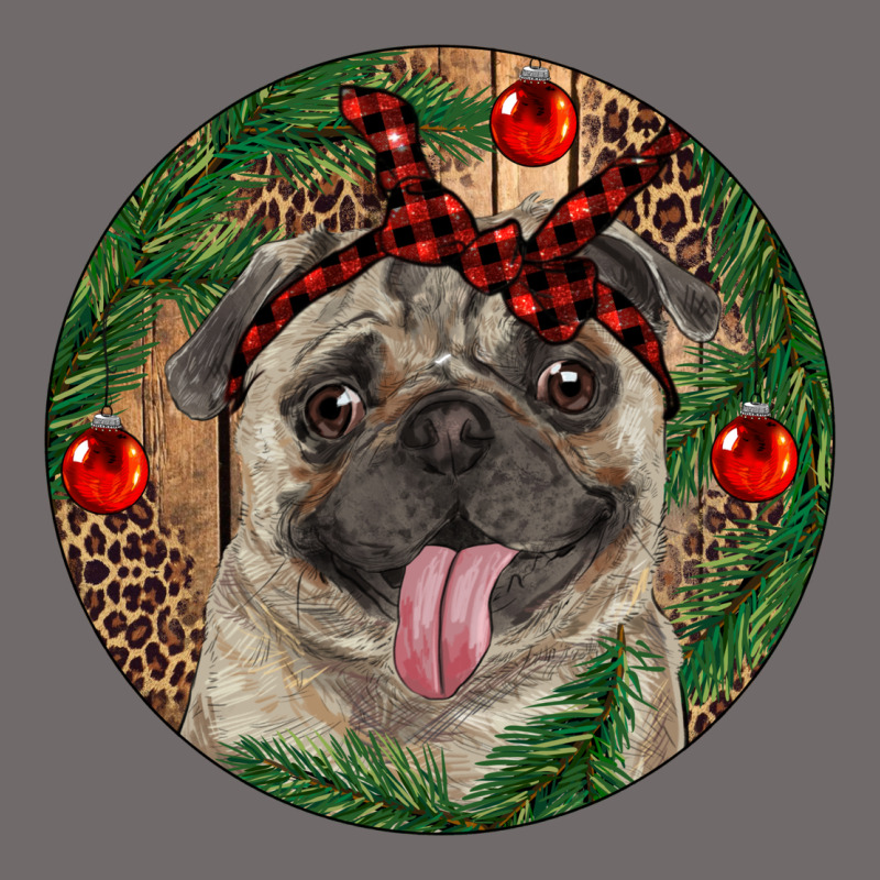 Christmas Pug With Leopard Urban Heavy Tee by RanaPortraitStore | Teevron