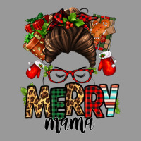 Christmas Merry Mama Messy Bun Vintage Hoodie | Teevron