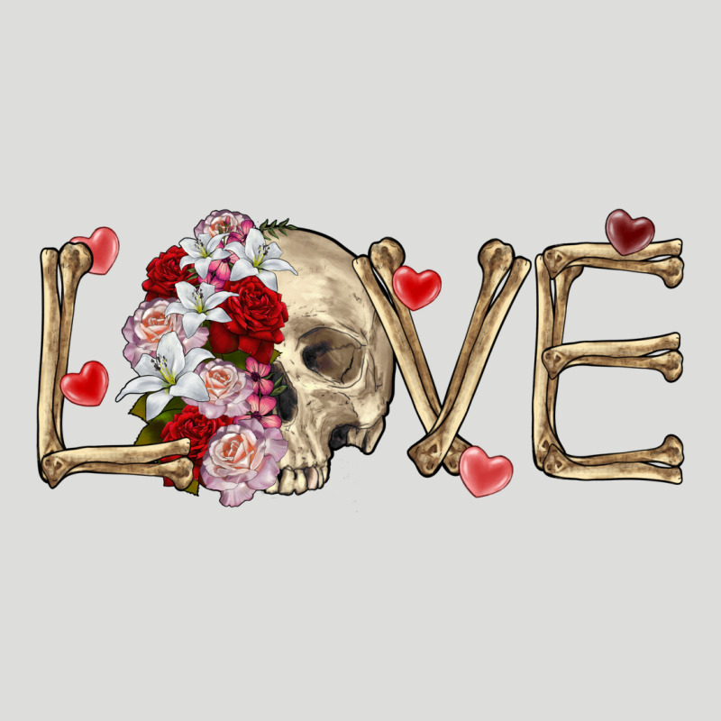 Skull Love Valentine's Day Zipper Hoodie by FaDigitalArtStudio | Teevron