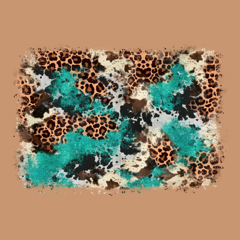 Cowhide Turquoise Glitter Heavyweight Hoodie by FaDigitalArtStudio | Teevron