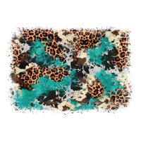 Cowhide Turquoise Glitter | Teevron
