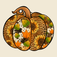 Leopard Cowhide Sunflower Pumpkin Premium Tee | Teevron